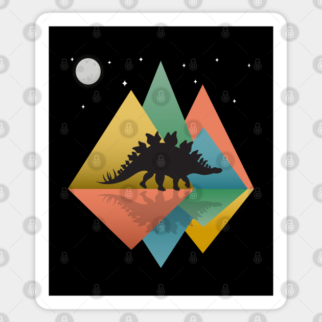 Dinosaur - Stegosaurus - Dinosaur - Sticker