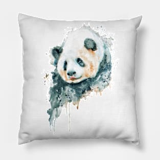 Adorable Panda Bear Portrait Pillow