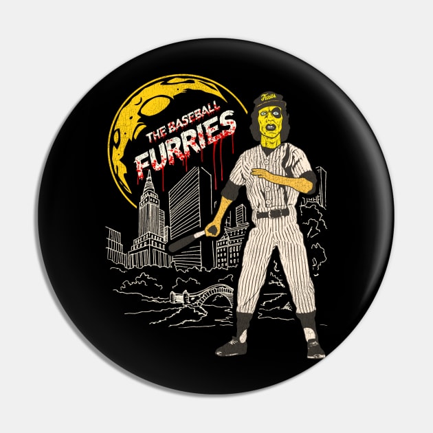 The Baseball Furies Blood Moon Pin by darklordpug