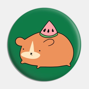 Watermelon Wedge Hamster Pin