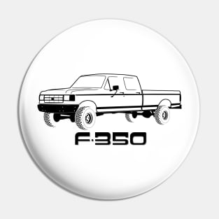 1987-1991 Ford F350 Crew Cab, Black Print Pin