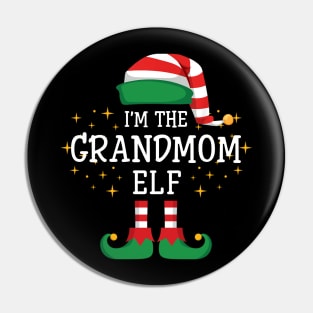 I'm The Grandmom Elf Matching Family Christmas Pajama Pin