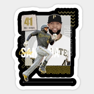 Carlos Santana Baseball Edit Royals - Carlos Santana - Sticker