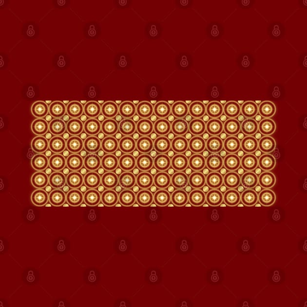 Gold circles seamless pattern by Nano-none