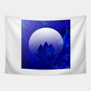 Three Cobalt Peaks - Maps &amp; Apps Series Tapestry