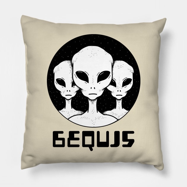 6EQUJ5 Aliens (Wow! Signal) 4 Pillow by techy-togs