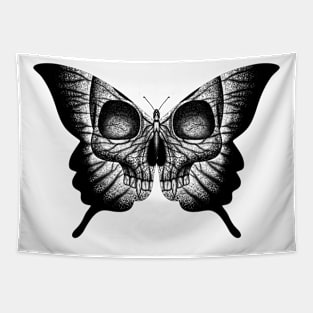 SkullFly Butterfly Tapestry