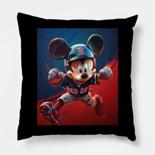 Mickey'S Hat Vs Boston Sox Cap Pillow