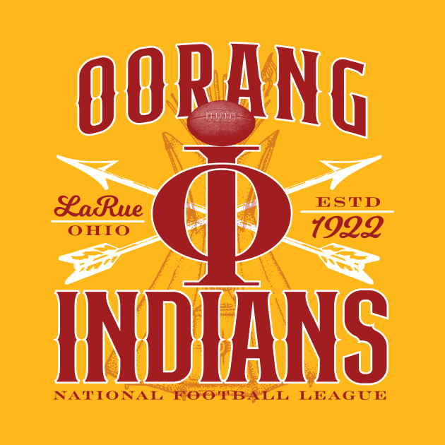 Oorang Indians Football by MindsparkCreative