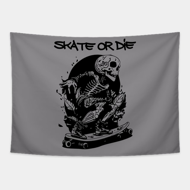 skate or die Tapestry by lkn