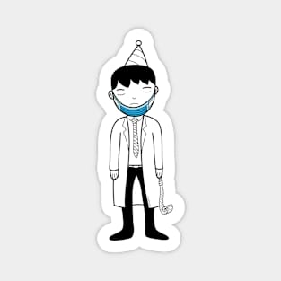 Tired doctor Magnet