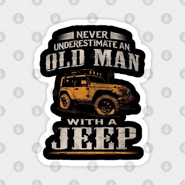 Never underestimate an old man with a Jeep Magnet by Dailygrind