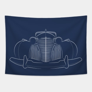 1940 Cadillac Series 60 - front stencil, white Tapestry