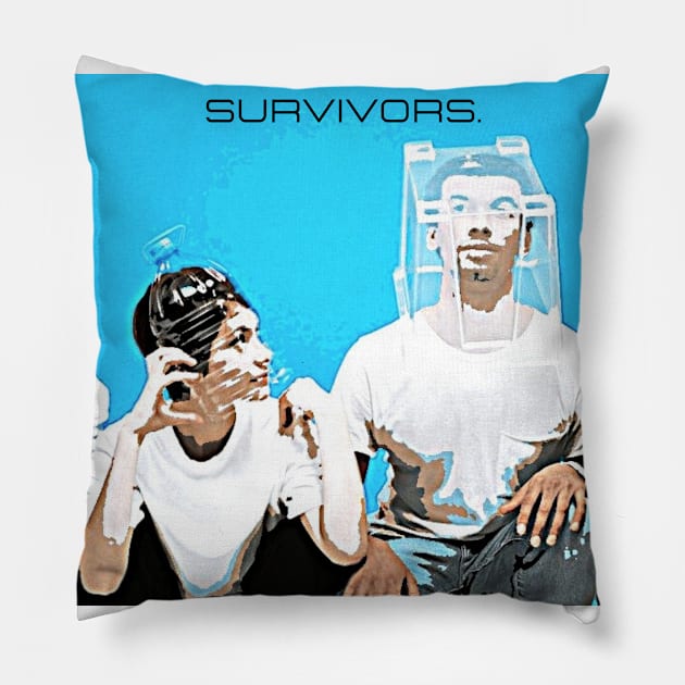 SURVIVORS. (HARSH) Pillow by Yanzo