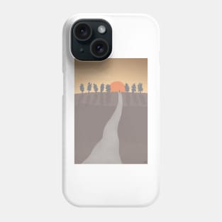 Road to the sunset Phone Case