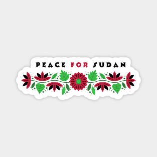 peace for sudan Magnet