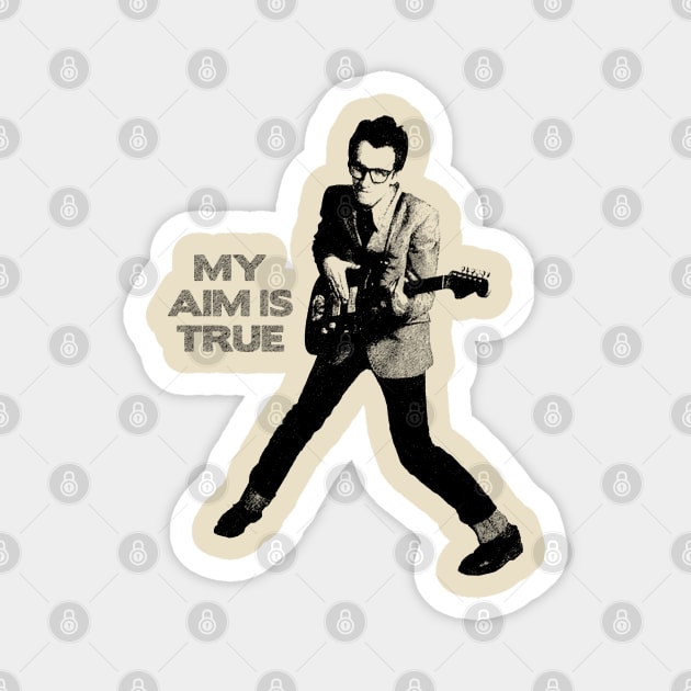 My Aim is True Vintage // Elvis Costello lovers Magnet by AuntDark66