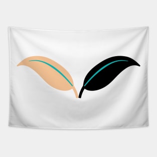 BLACK PINK LEAF TEXTURE Tapestry