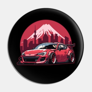 BRZ Car Art - Widebody Modified Stance JDM Car Pin