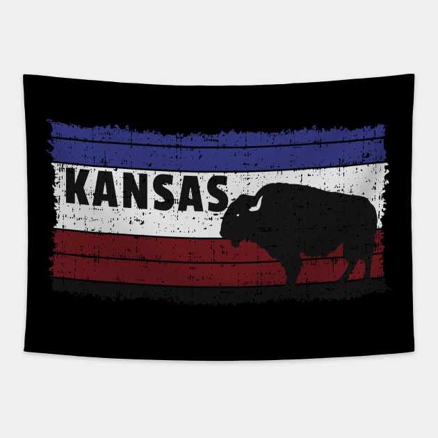 Kansas USA Topeka The Sunflower State Wichita City Old Cowtown Museum Design Gift Idea Tapestry by c1337s