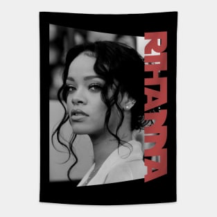 rihanna the pop icon - monochrome style Tapestry
