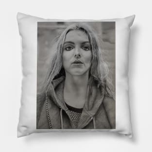 Jodie Comer portrait Pillow