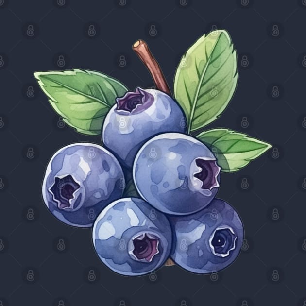 Blueberry Art by Pastel Craft