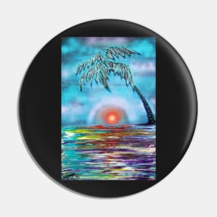 Tropical Sunset Pin