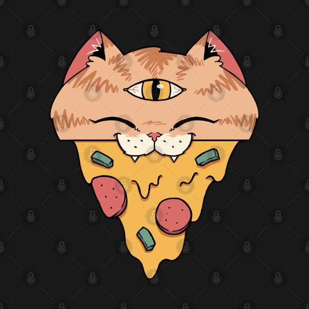 Pizza Cat by Vincent Trinidad Art