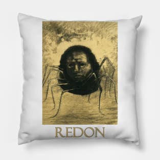 The Crying Spider (1881) by Odilon Redon Pillow