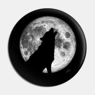 Howling Wolf Pin