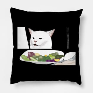 Table cat fanart Pillow