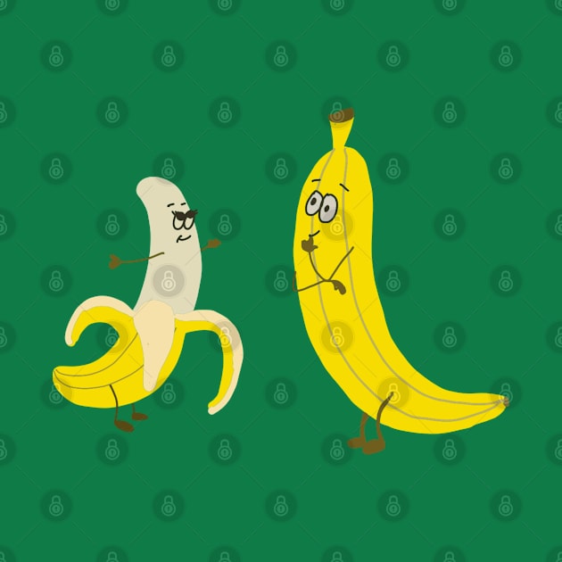 Cute couple of bananas by artbyluko