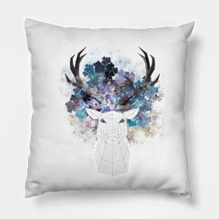 Low poly deer (art2) Pillow