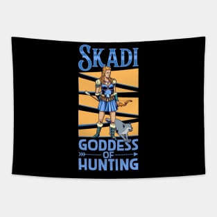 Viking goddess of hunting Skadi Tapestry