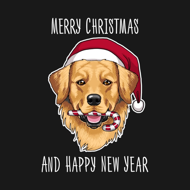 Merry Xmas for golden retriever lover by ZlaGo