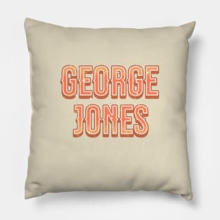 Jones text vintage Pillow