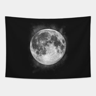 Full Moon and Stars Tapestry