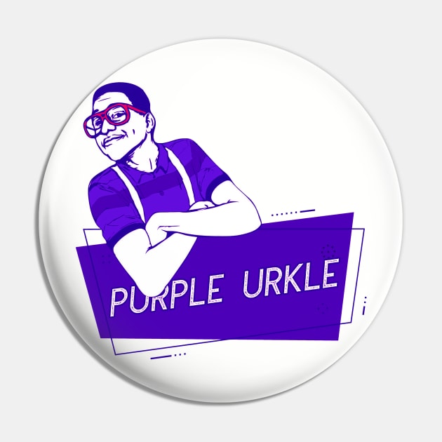 purple urkle Pin by masbroprint