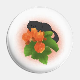 Cloudberry cat Pin