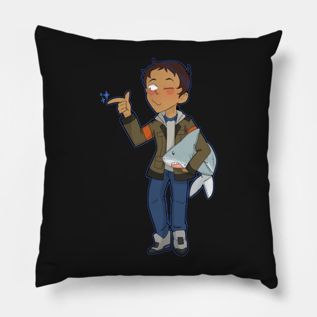 Lance and shark plush Pillow by Veggie-Queen