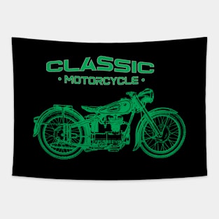 Classic Motorcycle Tapestry