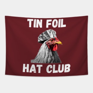 Tin Foil Hat Club Chicken Lover Tapestry