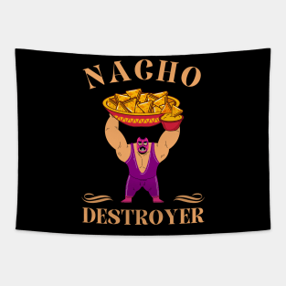 Nacho Destroyer Wrestling Lucha Libre Tapestry