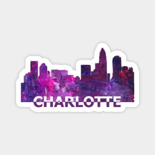 Charlotte Skyline Magnet