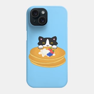 Cat Eating Breakfast Pancakes Phone Case