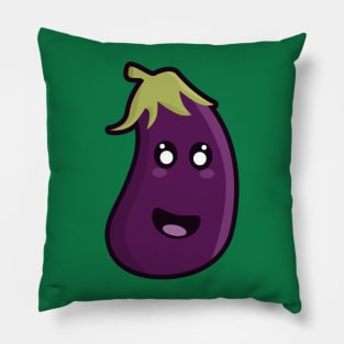 Kawaii Eggplant Pillow