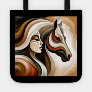 Queen and her horse by Charlotte VanRoss( cvanross) Tote