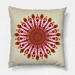 Autumn sensations Mandala Pillow