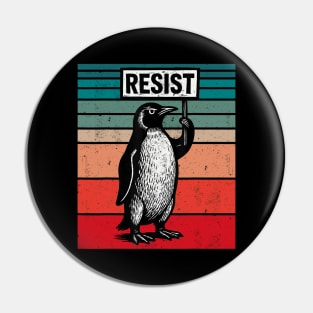 resist-penguin Pin